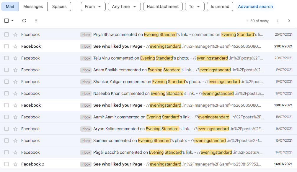 facebook page engagement