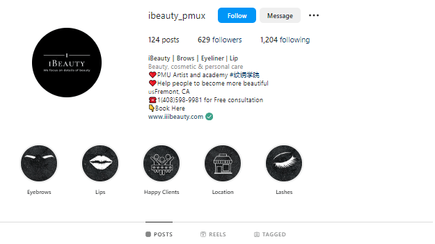 instagram profile